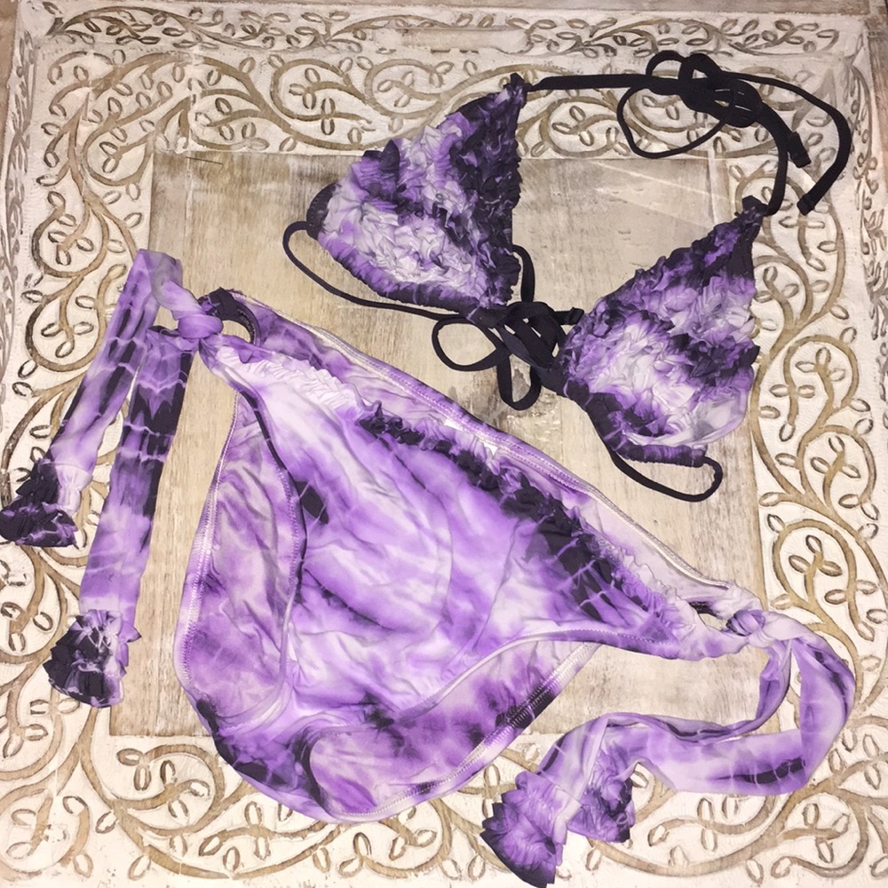 Lucky Brand tie dye bikini